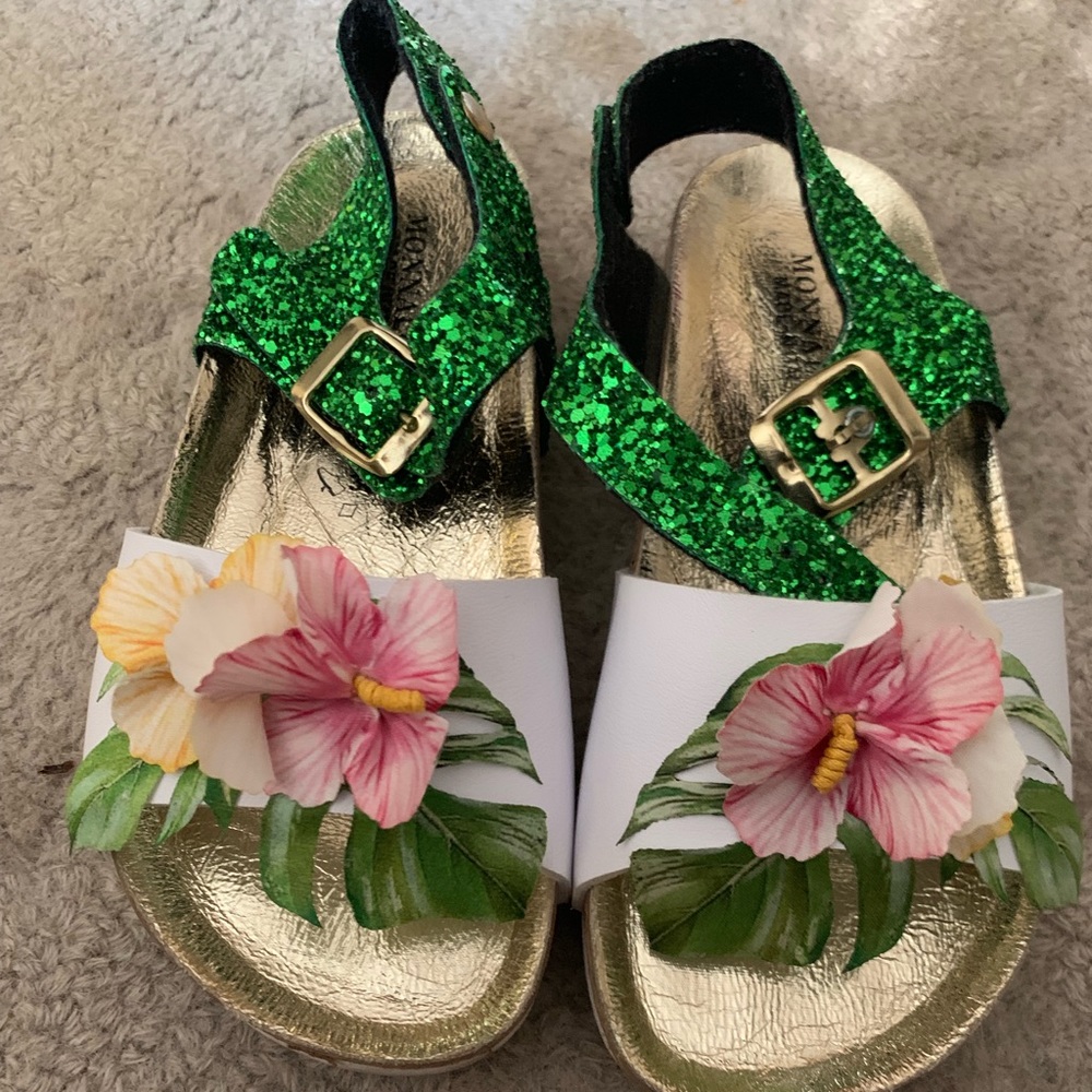 Monnalisa glitter girls sandals